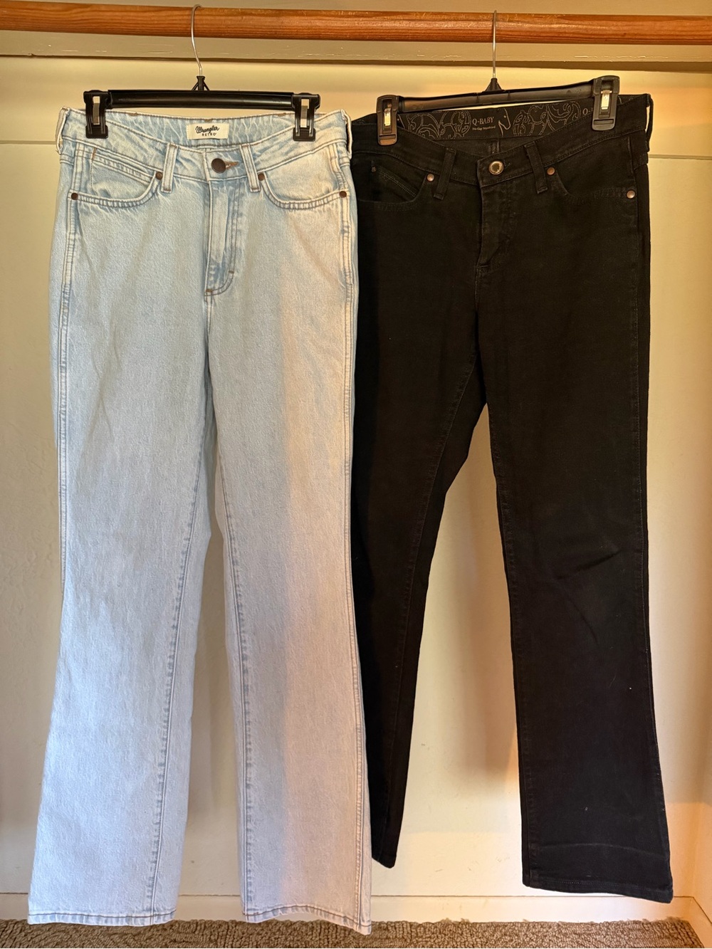 Wrangler Women's Jeans- Light Blue & Black